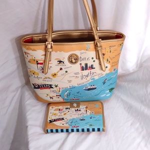 Spartina 449 Daufuskie Island Texas Lone Star Tote with Snap Wallet